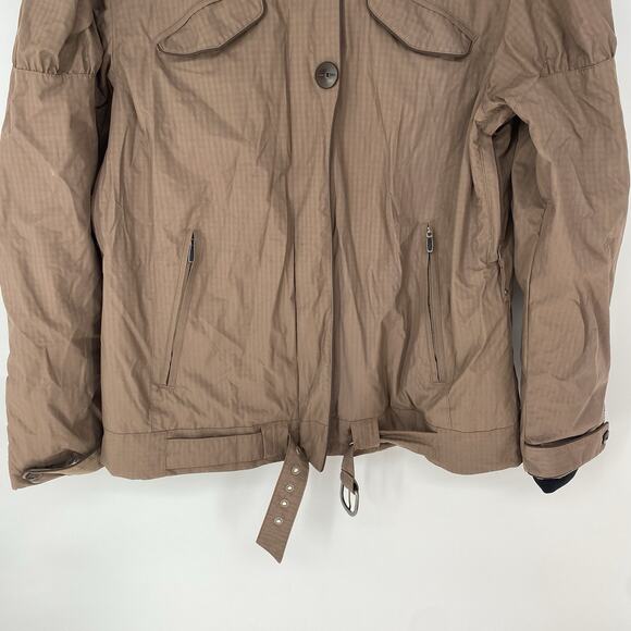Columbia Titanium SKi Jacket Brown Gingham Pattern Women's Size L - Picture 6 of 14